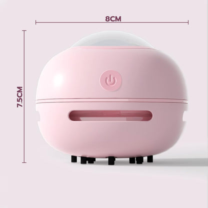 Desktop Vacuum Cleaner, Mini Table Dust Sweeper Energy Saving,High Endurance up to 400 Mins,360º Rotatable Design for Keyboard/Home/School/Office (Pink)